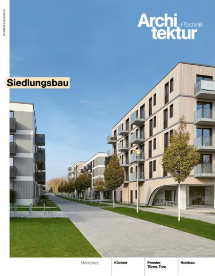 Artikel magazin architektur technik chromos dielsdorf titelseite